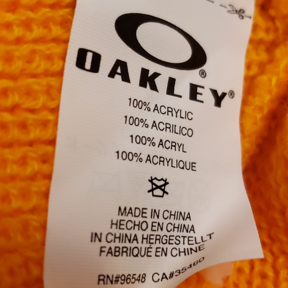 OAKLEY-BARROW BEANIE ORANGE HAT - Picture 8 of 9